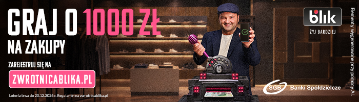 Uruchom Zwrotnicę BLIKA i graj o 1000 zł na zakupy